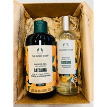 더바디샵 사추마 샤워젤 250ML + 바디미스트 100ML 2종선물세트(선물포장), 1
