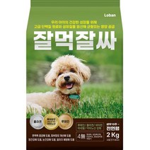 로반 잘먹잘싸 황금변 강아지사료 변냄새피부모질 2KG, 잘먹잘싸 1개