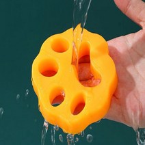 반려동물 털제거 세탁기 먼지제거 실리콘 세탁볼 2P Orange, 단품