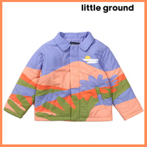 [리틀그라운드8] 데님인더박스(73A11-110-03)풍경화섬점퍼 아동점퍼 기본점퍼 간절기 선물