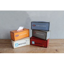 레스트마켓 컨테이너박스 휴지케이스 티슈케이스 카페 인테리어, 화이트