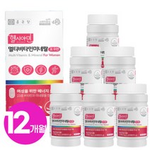아이오딘멀티비타민 우먼 여성 종합 복합 영양제 올인원 여자 요오드 아이오딘 비타민 식약청 인증 (+사은품 증정), 6개, 60정