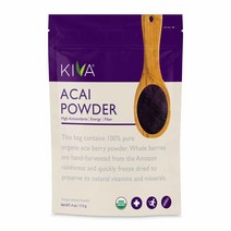 Kiva 유기농 아사이 베리 파우더 113.4g, 1개