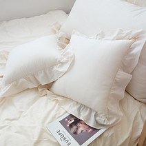 올트리 에스리나 광목 쿠션 50x50, 아이보리