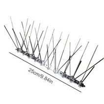 비둘기퇴치망 버드 스파이크 야생 동물 퇴치기25cm 스테인레스 스틸 조류 구충제 스파이크 올빼미용 친환경, 01 As Picture