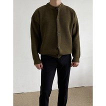 남녀공용 데일리 오버핏 라운드 단추 가디건 7컬러