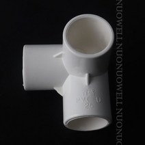 pe이중벽관 pvc관 파이프 5pcs 20 ~ 110mm PVC 커넥터 피팅 정원 관개 물 튜브 3 웨이 플라스틱 조인트 어댑터118608, 50mm_White