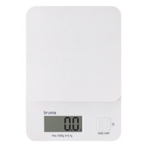 브루마 디지털 주방 전자저울 이유식 BS60, BS60 화이트 1kg