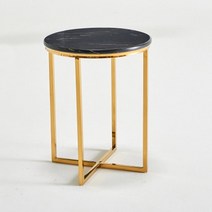 500 세련된 원형 티테이블 부부탁자, 01.DT025(블랙)