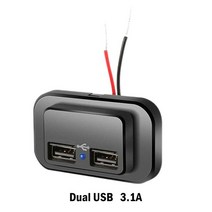 PD 타입 C USB 포트 자동차 고속 충전기 소켓 전원 콘센트 패널 마운트 보트 캐러밴용 방수 휴대폰, [02] B