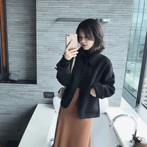 Modern Fashion 여성 숏코트 카라넥 짧은 아우터 아웃포켓 자켓