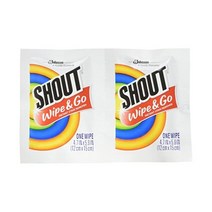 Shout Wipe and Go Instant Stain Remover 샤우트 와이프앤고 인스턴트 스테인 리무버 얼룩제거제 80개