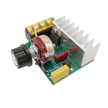 전압조절기1Pcs 4000W 전압 조정기 AC 220V 사이리스터 모터 속도 컨트롤러 조광기 디밍 스위치 온도, 한개옵션0
