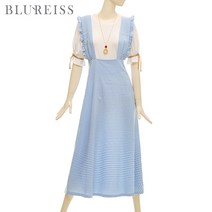 [블루레이스] 고방체크프릴뷔스티에원피스_BKM1OP4101