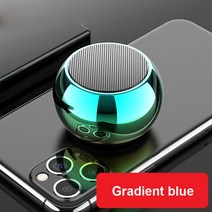 lg 블루투스 누구 스피커 미니 상자 Caixa 드 Som 50 작은 철강 캐논 무선 Bt HIFI 스테레오 사운드, 그라데이션 블루