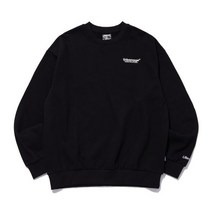URBANAGE 센서티브 오버 기모 맨투맨_블랙 Sensitive Over Sweatshirts_Black