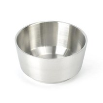 스텐 이중 탕기 스테인레스 탕그릇 국대접 국그릇 샤틴 무광, 14cm