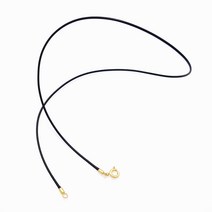 에버링 14K 골드 스키니 체인 로얄 블랙_NYDM01BK Gold Chain Gift