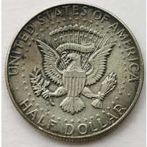 #17 90% 하이 실버 에디션 미국 1964 케네디 50 센트 기념주화 기념동전 희귀주화 대박기원선물