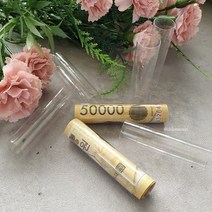 투명 머니홀더 50개 선물용 돈말이머니캡 어버이날 용돈봉투 50개 100개 용돈선물 홀더 미디어나무, 투명머니홀더50개