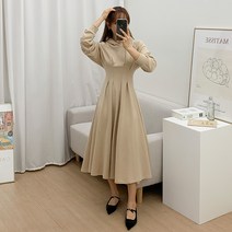 떳다그녀 나르디 다트 핀턱 후드 롱 원피스