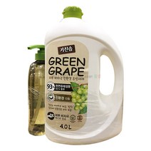 키친솝 청포도 주방세제 4L + 리필 700ml, 1세트