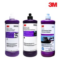 3M 퍼펙트잇 PN36060 EXAC러빙컴파운드(6085 상위) / PN6094 EX머신폴리쉬(6064 상위 3996 다크 대용) / PN6068 울트라파인머신폴리쉬 946ml, 1번 EX AC 러빙 컴파운드(PN36060), 1개