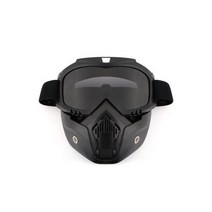 용접 마스크 헬멧 방진 남자 여자 사이클링 자전거 전체 얼굴 Windproof 겨울 MTB 고글 스노우 보드 스키 안티 uv 안경, Black