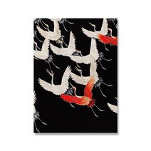 시카고타자기 수동타자기 빈티지인테리어 가나가와 우키요에의 대물결 일본 미술 조류 빈티지 벽 캔버스, 01 A_06 A3 30x42cm No Frame