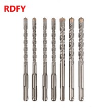 망치 가정용 차량용 캠핑 수공구 0mm 60mmSDS-PLUS 원형 핸들 비트 로터리 전기 해머 콘크리트 천공 돌 벽., 01 5mm x 0mm