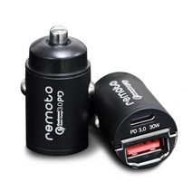레모토 PD PPS 미니충전기 30W 듀얼포트 USB3.0 시거잭매립