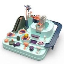 어드벤처 트랙카 레일 미니 자동차 주차타워 장난감 기차놀이, 주차타워트랙카