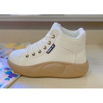 Modern Fashion 여성 프리미엄 가죽 하이탑 캐주얼 운동화 통굽 카높이 5cm 슈즈 발볼편한 스니커즈 슬립온
