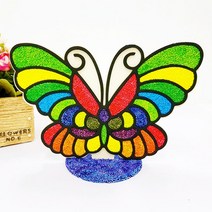 어르신 미술활동 인지프로그램 볼클레이 비즈 액자 만들기 발달교구 노인체험학습 Kit, 아기나비