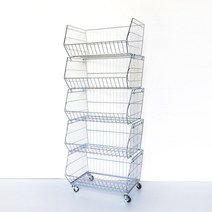 매대인 점볼박스 진열대 HS-500/HS-500-1~HS-500-4, 03.뉴점볼박스(600)/1단/바퀴 있음