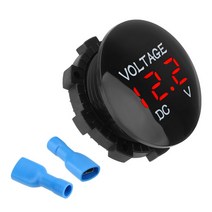 자동차 게이지DC 12V-24V 미니 디지털 전압 자동차 오토바이 LED 미터 배터리 용량 디스플레이 전류계 보트, 05 4 hold