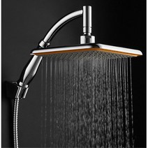 수직 수압 호텔식 넓은 사각 샤워기헤드 절수샤워헤드, 1개