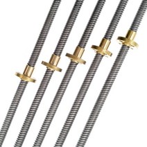 리드 스크류 T8 300mm 리니어 가이드 3D 프린터 부품 헬리컬 피치 1mm 2mm 4mm 8mm 10mm 12mm 14mm 너트가있는 사다리꼴 나사, helical pitch 8mm