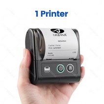 바코드프린터58 미니 휴대용 열전사 프린터 휴대폰 PC 안드로이드 iOS USB 블루투스 소기업용, 01 1Printer_01 EU 플러그