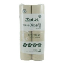 초이세 Bamboo 대나무 Big 4겹 대용량 키친타월 120매 8롤 1팩