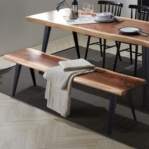 헤이미쉬홈 니오 델 뉴송 우드슬랩 통원목 벤치 1900, 월넛