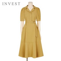 인베스트 인베스트 스티치라인벨티드원피스_V2M1OP3211