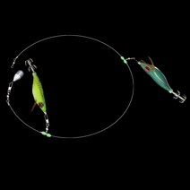 쭈꾸미 낚시 채비 에깅 선상 워킹 수제 세트 (쭈꾸미채비세트), 왕눈이+축광, 선택2쭈꾸미왕눈이축광세트