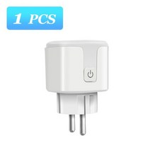 CORUI 20A Tuya EU 플러그 WIFI 무선 타이머 소켓 전원 모니터 온수기 제어 작업 SmartLife Alexa 구글 홈 앨리스, 1PC, CHINA_100-240V