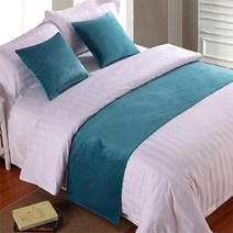 유럽 스타일 럭셔리 벨벳 침대 2 개 콘솔 데코 주방소품 테이블, 50x240cm Bed Runner, 12