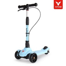 브랜드없음 VIVA 어린이 루키 접이식 킥보드 스쿠터 블루