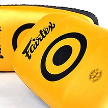 Fairtex KPLC6 무에타이 킥복싱 소형 곡선형 타이 패드 (골드), Gold