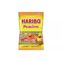 하리보 구미 캔디 피치 소프트 & 프루티, 1개, 227g