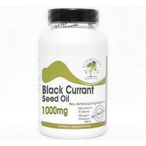 블랙 커런트 씨 오일 1000mg 180 캡슐 - 무첨가 네이처티션 보충제