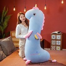 동물 바디필로우 롱쿠션 다리 사이 받침 베개 몰랑이 바디필로우 종아리 쿠션 집순이 필수템, 블루유니콘(속커버)